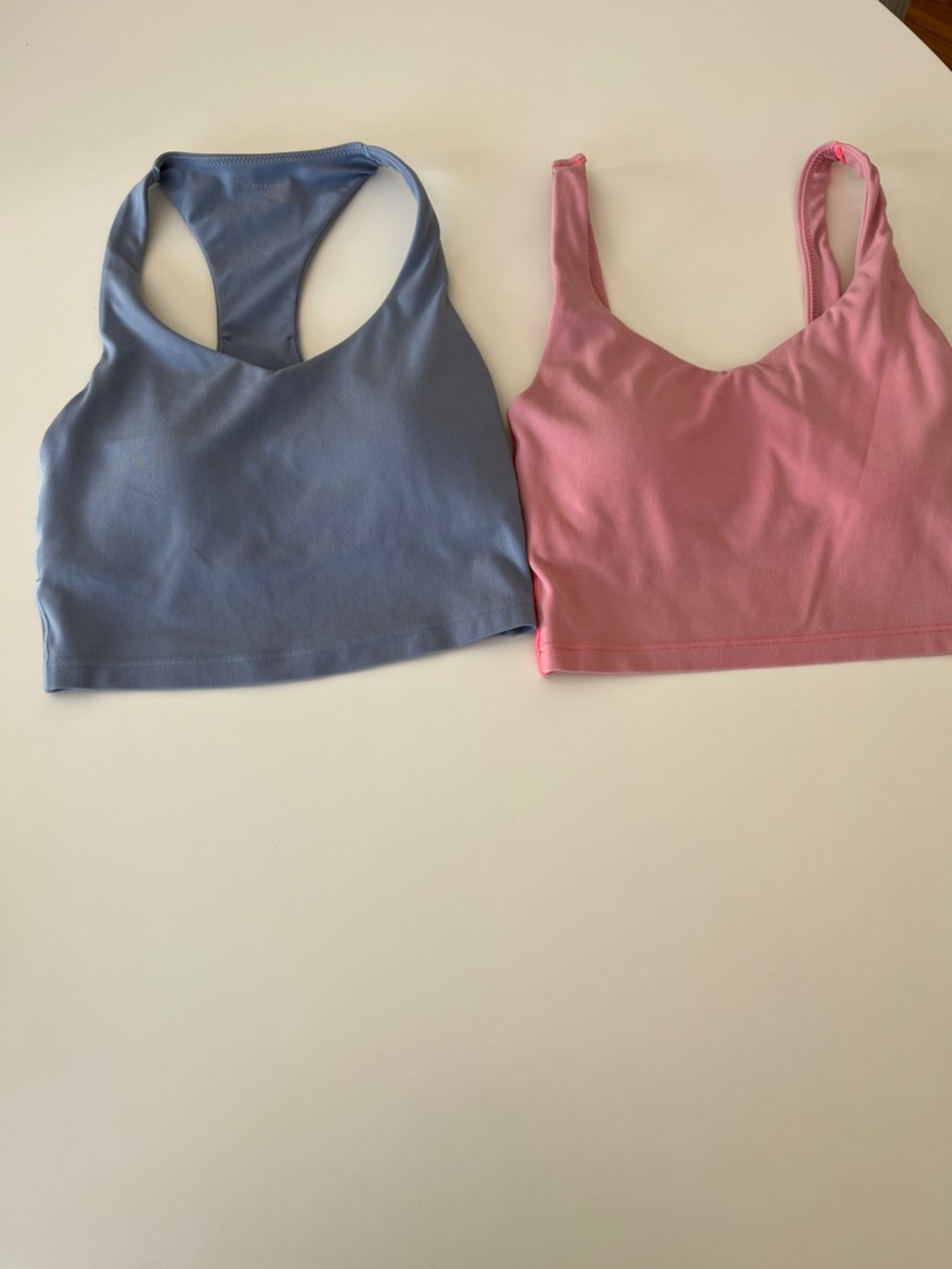Offline by aerie. Sports bra/ crop tank tops. Blue and coral